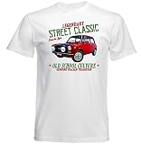  TEESANDENGINES - Maglietta da uomo Autobianchi A112 Abarth, colore: Bianco bianco XL