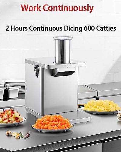 Cortadora eléctrica de verduras 250W acero inoxidable miniatura 3
