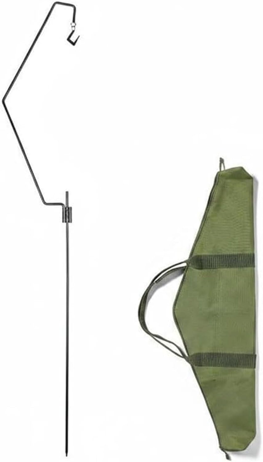 Składany stojak na lampion campingowy przenośny organizer narzędzi polowy hak obrotowy regulowany 270 stopni uchwyt wiszący na biwak i kemping, Set 6 With Storage Bag