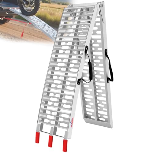 Ruedamann 7.5FT Aluminum Motorcycle Ramp, 750 lbs...