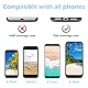 Cobee Handy Umhängeband,2 Stück Telefon Umhängeband + 2 Stück Handy Umhängeband + 6 Stück Handy-Haltegurte,Nylon-Umhängeband,Nylon Handgelenkbänder,PVC Telefon Patch mit Metallring