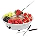 Fondue Pot Electric Set for Chocolate and Nacho Cheese, Chocolate Fondue Kit with Dipping Forks, Temperature Control, 9-ounce Detachable Bowl, Gift Set Date Night Idea Movie Night Game Night Gift Set