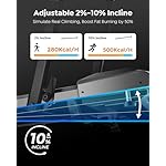 Walking Pad Treadmill with Incline, 2 in 1 Foldable Treadmills for Home Small Office, 300lbs Portable Compact Under Desk Treadmill with App, Remote Control and LED Display - Image 3