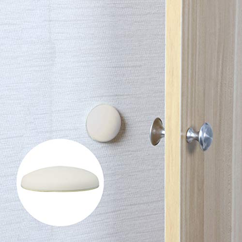 Cuña de puerta de goma con soporte autoadhesivo para retención, pack blanco 7
