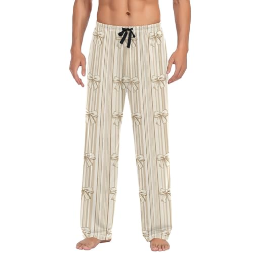 Pantalon de pyjama doux pour homme avec poches et taille ajustable