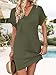 WIHOLL Womens Summer Dresses Beach Vacation Clothes Cruise Vacation Outfits Hawaiian Dresses Green Dress Business Casual Work Office Elegant Classy Tropical Resort Wear Tshirt Dress Italian Dress L