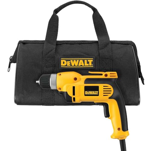 DEWALT Corded Drill, 7.0-Amp, 3/8-Inch, Pistol Grip (DWD110K), Yellow