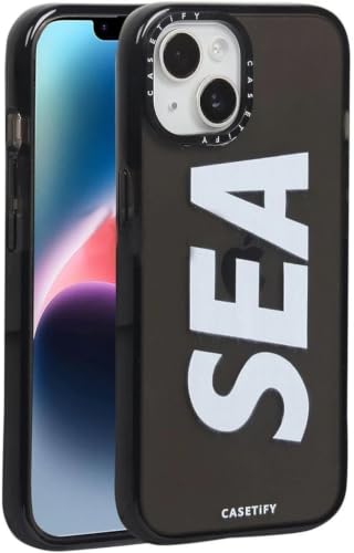 Image of for iPhone 14 SEA Case Transparent, Grip Case Silicon Slim Fit Shock-Absorbing TPU Bumper & Anti-Yellowing Clear Protective Back Cover for iPhone 14 (Black, 01)