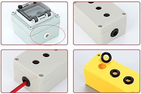 Miniatura 6 de Fielect Ojales de goma 200 piezas de 0.276 in de diámetro interior resistente al aceite arandelas de goma para cable de cableado transparente