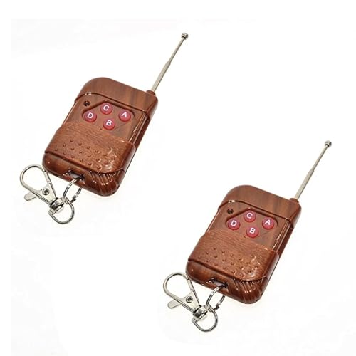 Image of ROBOWAY 433Mhz Rf Wireless Controller 4 Channel Output Compatible with Learning Button Rf Remote Controls Transmitter DIY (RW-RF005, 2 Remote)