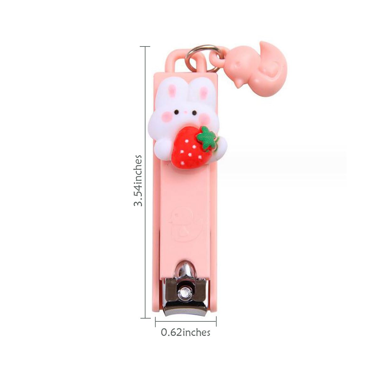 Petunny 20pcs Nail Clippers, Stainless Steel, Cute Cartoon Design, Random Color, Suitable for Women & Men