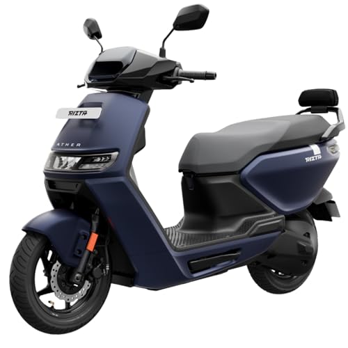 Image of Ather Rizta Z 123 KM IDC range in Pangong Blue Mono booking for Ex-Showroom