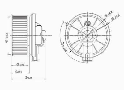 Compatible with PRELUDE / CIVIC / DEL SOL / ACCORD / INTEGRA / CL 2.2L 2.3L 3.0L BLOWER MOTOR ASSEMBLY TYC 700001