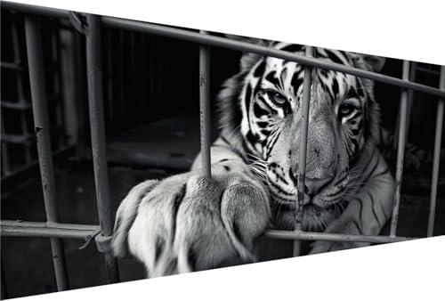 Diamond Painting Tigre 60x120cm avec kit complet de broderie diamant