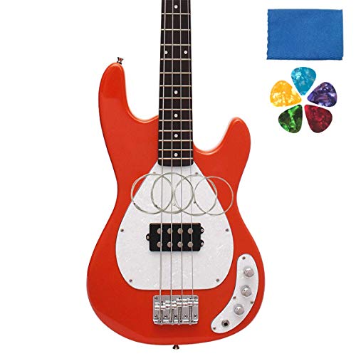 Jysun Electric Bass Strings 1 Full Set Steel Core Nickel Alloy Wound Nickel-Plated Ball-End With 1Pc Blue Cleaning Cloth And 5Pcs Guitar Picks thumb #6