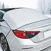 Datanly 2-Piece Car Windshield Cover Set - All-Weather Front & Rear Protection with Magnetic Edges and Side Mirror Covers for Cars, Trucks, SUVs - Fits Most Vehicles(with Front Window,Silver)