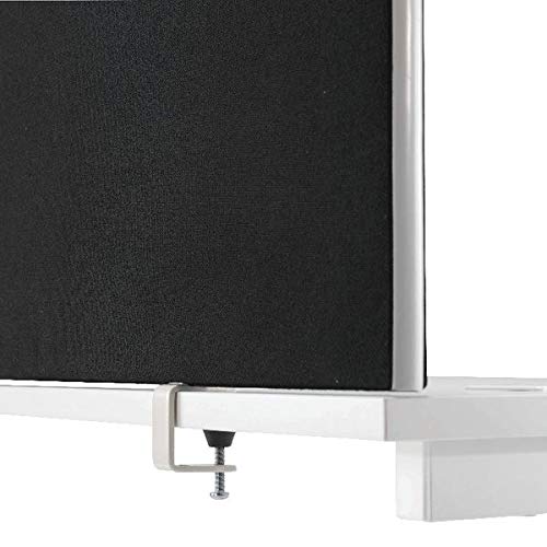 Jemini Straight Desk Mounted Screen 1600X25X400Mm Black KF79001 - 4