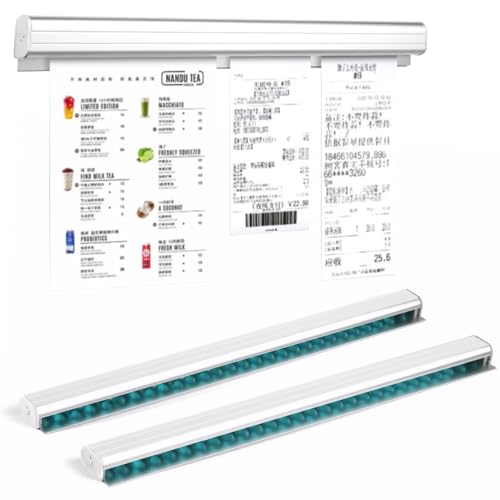 Prmape 2 Stück Bonhalter Gastronomie, Bonleiste 40 Cm, Bonschiene Bonleiste Gastronomie Bonhalter Notizleiste, Selbstklebend Aluminium Bestellhalter für Küche Hotel Bar Büro Bestellungen Ticket Prmape 2 Stück Bonhalter Gastronomie, Bonleiste 40 Cm, Bonschiene Bonleiste Gastronomie Bonhalter Notizleiste, Selbstklebend Aluminium Bestellhalter für Küche Hotel Bar Büro Bestellungen Ticket