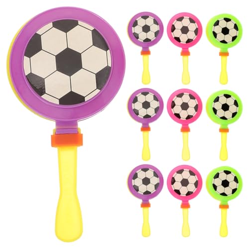 MERRYHAPY 10pcs Football Hand Clappers Noisemakers Fun Plastic Cheer Props for Parties Sporting Events and Celebrations Loud for Carnival and Game Day