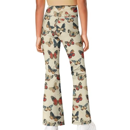 Cozeyat Girls Flare Leggings High Waisted Yoga Pants Wide Leg Bell Bottoms for Years 5-144