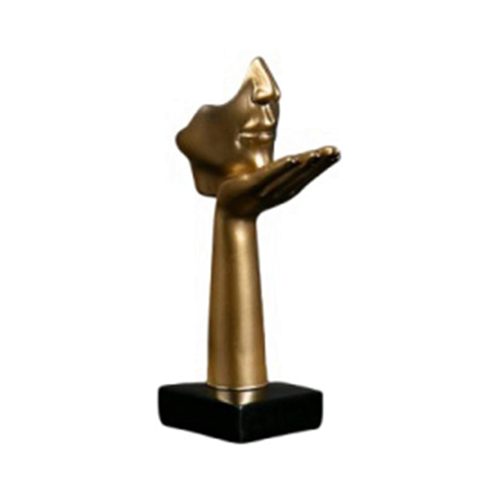 CTRLZS Nordic Statue Abstract Resin Desktop Ornaments Sculpture Figurines Face Character Art Crafts Home Decoration D