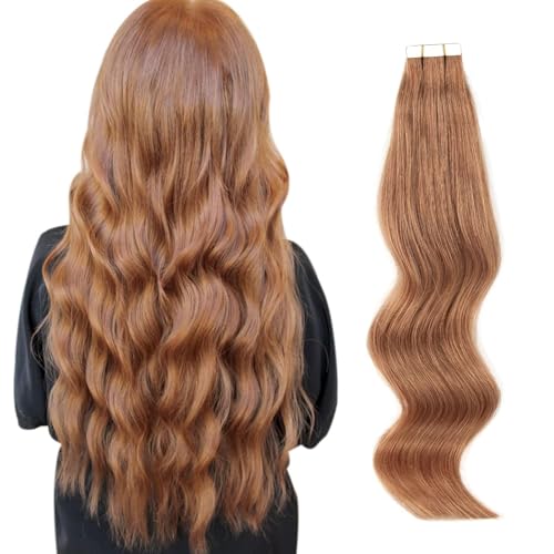 ABH AMAZINGBEAUTY Tape in Hair Extensions Human Hair Semi-permanent Pre