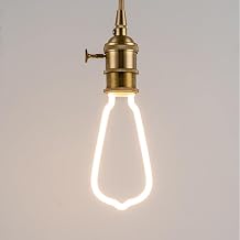 LED Edison Bulb, Retro LED Filament Bent Edison Bulb 4W E 27 Thread Warm White ST64, Clear