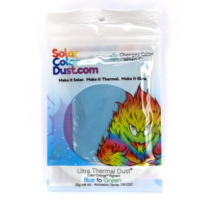 Ultra Thermal Dust® 72ºF - Blue to Green - Cold Sensitive - Color Change® Pigment