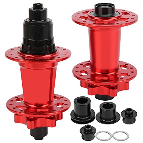 マウンテンバイクディスクブレーキフロントリアハブ32ホール54Tホイールハブアルミニウム合金XD 142 12 100 135 (赤)