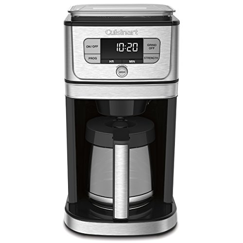 Image of Cuisinart DGB-800C Fully Automatic 12-Cup Burr Grind & BrewTM Coffeemaker, Black /Silver, 1 Count, Silver
