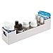 mDesign Juego de 2 cajas clasificadoras con asas para baño – Caja...
