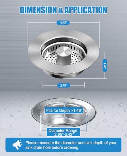 Colador para Fregadero de Cocina de Acero Inoxidable miniatura 4