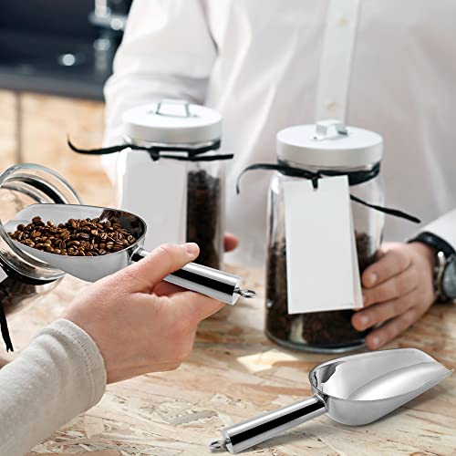 Eisschaufel 2er Set, Joyfair Edelstahl Abwiegeschaufel Mehlschaufel Futterschaufel Sackschaufel Abfüllschaufel für Küche/Bar/Buffet/Party/Garten, Vielseitig, Rostfrei & Spülmaschinenfest - 148ml - Image 6