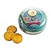 La Sablésienne, Precious Hot Air Balloon Round Decorative Tin of French Pure Butter Shortbreads, 6.3 Oz