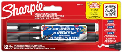 Image of SHARPIE Acrylic Marker, Round Tip, 2 Pieces Bls