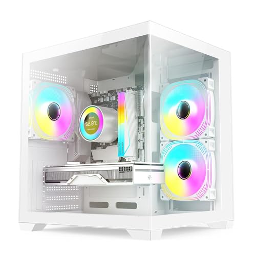 PC GAMER BRANCO SKILL AQUARIUM, INTEL CORE I5 10400F, 16GB 3200MHZ, GEFORCE RTX 4060 8GB, SSD 512GB M.2, FONTE 600W 80 PLUS SKA086