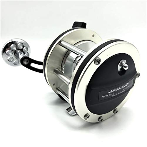 MEGA Fishing Norwegen Ultra Vollmetall Multirolle 8000er - Meeres Trolling Rolle/Angelrolle/Meeresrolle – Bild 3