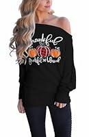 LACOZY Halloween Tshirts Women Off Shoulder Long Sleeve Batwing Knit Pullover Tops Trendy Outfit Fashion 2025 Black L