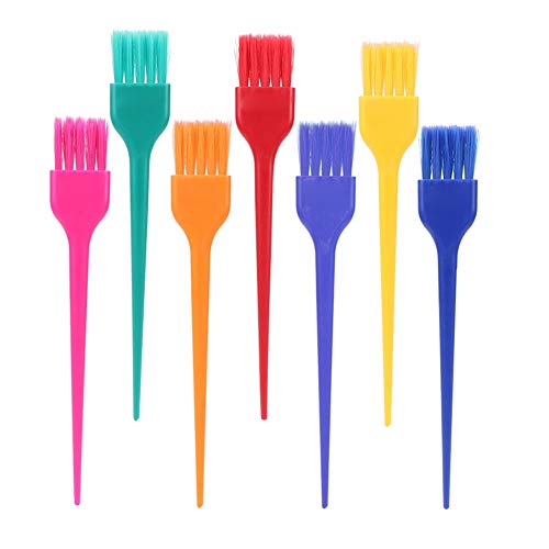 Hair Dye Brush Set,7Pcs M Size Colorful Hairdressing Tinting Brush Color Applicator for Hair coloring