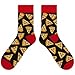 MIJOMA Herren Fun-Socken &ndash; Lustige Motivsocken mit ausgefallenen Designs &ndash; Bunte Baumwollsocken f&uuml;r Freizeit, Alltag & B&uuml;ro (DE/NL/SE/PL, Numerisch, 42, 46, Regular, Regular, Pizza)