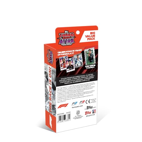 Image of Topps Turbo Attax Formula 1 2025 Trading and Collectible Card Game (Big Value Pack)
