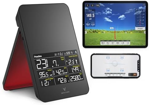 SC4 PRO Golf Launch Monitor & 3D Driving Range Simulator for Indo...