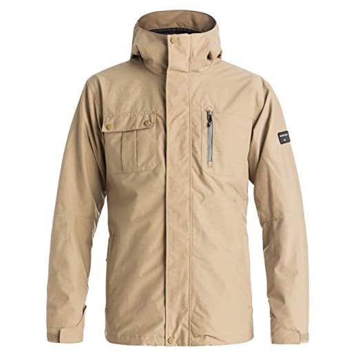 Quiksilver Snow Men's Mission 3 in 1 10K Snow Jacket, Elmwood, Small