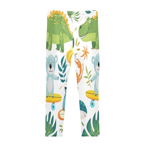 Toddler Girls Leggings Printed Yoga Pants Leggings Koala Dinosaur for Kids2