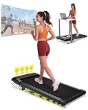 MJWW Raceable Walking Pad mit 6%-9% Steigung, 2.5/3.0 HP Klappbares Laufband für Zuhause & Büro mit APP-Steuerung, Leise Schreibtisch Laufband mit AI-Training, LED-Anzeige