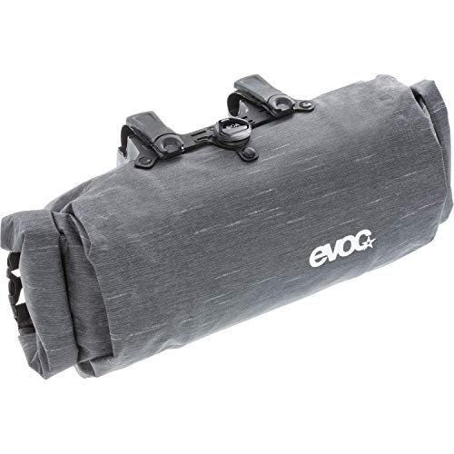 Evoc Boa Cycling Handlebar Bag | Bikepackging Bag for MTB Road Bicycles Handlebar Storage | Bikepacking Accessories | Medium - Grey