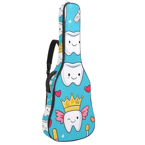 Étui souple pour guitare acoustique de 109 cm en tissu Oxford multicolore