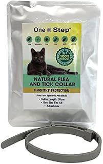Natural Flea & Tick Treatment for Cats | Adjustable Collar | 8 Months Protection | Waterproof | Eco-Friendly and Allergen Free