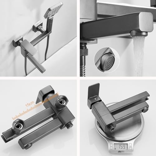 Mélangeur de douche tapage de robinet gris orientable pour bain