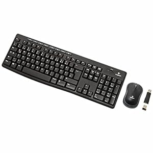 Logitech MK270 Kabelloses Set mit Tastatur und Maus für Windows, 2,4 GHz kabellos, Kompakte Maus, 8 Sondertasten, 2 Jahre Batterielaufzeit, Für PC, Laptop, Deutsches QWERTZ-Layout – Schwarz